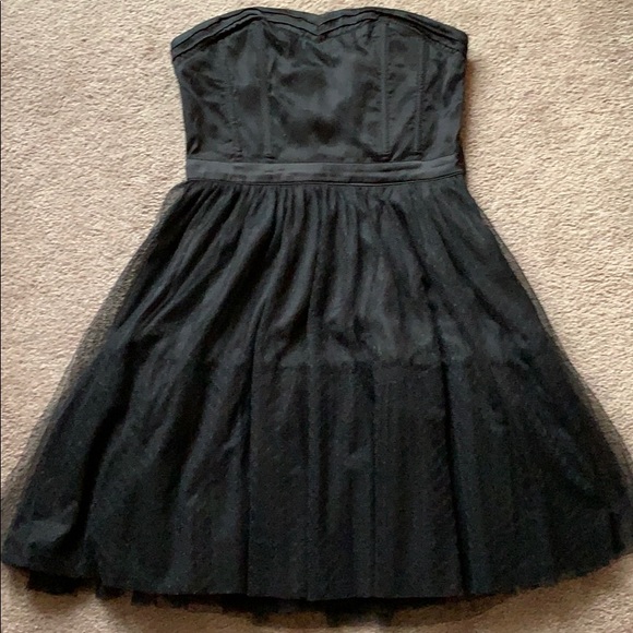 H&M Dresses & Skirts - Divided Little Black Dress Lace Mesh & Sat…